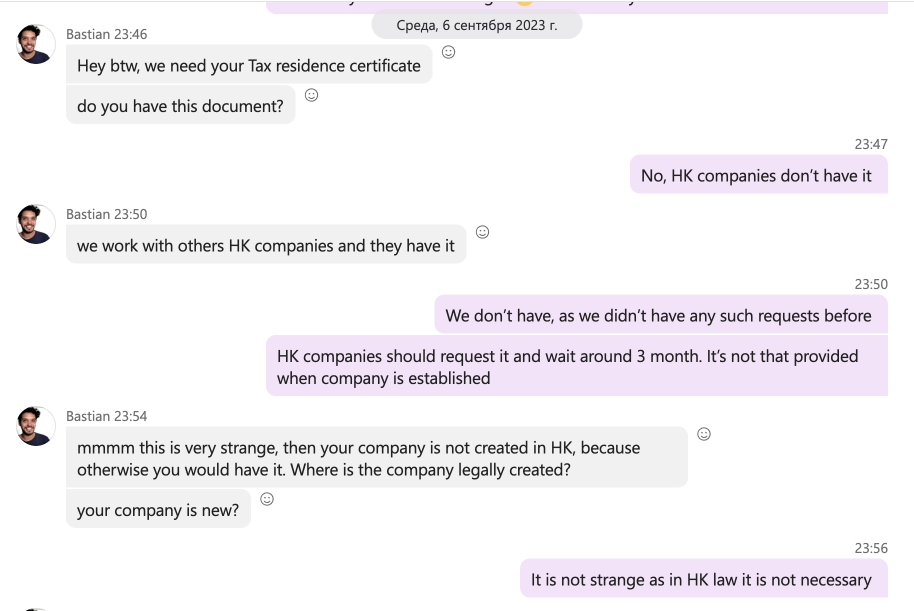 Movix Chile unpaid affiliate invoices β correspondence screenshot, August 4, 2023