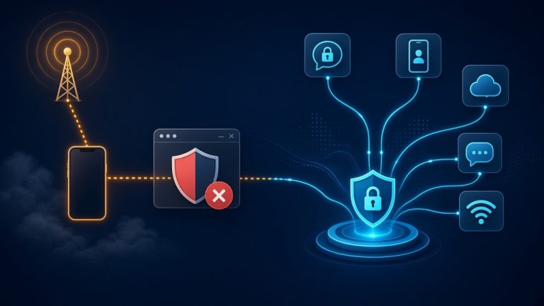 Схема переходу від header enrichment до захищених способів ідентифікації абонента — OTP, верифікація номера, operator API, RCS і Wi-Fi